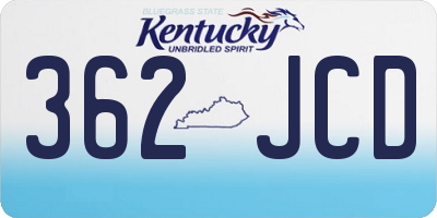 KY license plate 362JCD