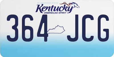 KY license plate 364JCG