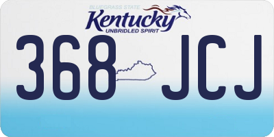 KY license plate 368JCJ