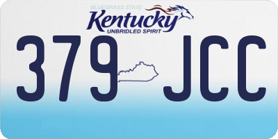KY license plate 379JCC