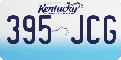 KY license plate 395JCG