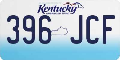 KY license plate 396JCF