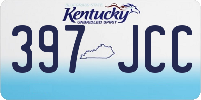KY license plate 397JCC