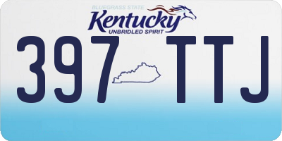 KY license plate 397TTJ