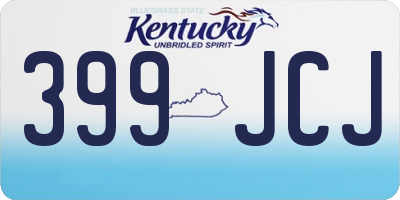 KY license plate 399JCJ