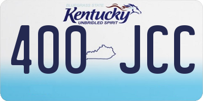 KY license plate 400JCC