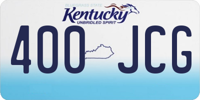KY license plate 400JCG