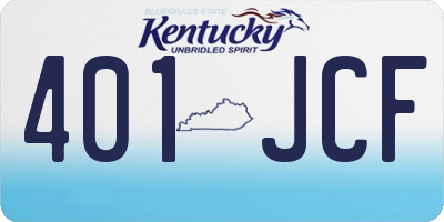 KY license plate 401JCF