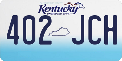 KY license plate 402JCH