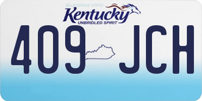 KY license plate 409JCH