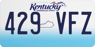 KY license plate 429VFZ