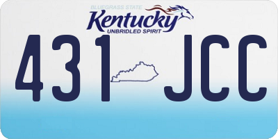 KY license plate 431JCC