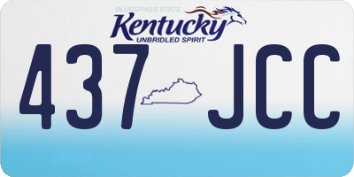KY license plate 437JCC