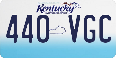 KY license plate 440VGC