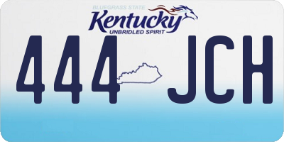 KY license plate 444JCH