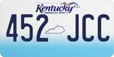 KY license plate 452JCC