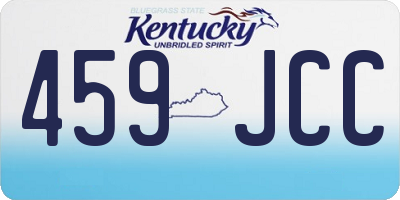 KY license plate 459JCC