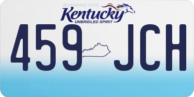 KY license plate 459JCH