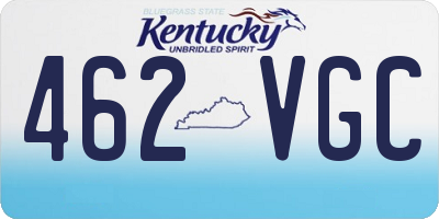 KY license plate 462VGC