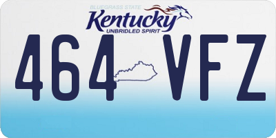 KY license plate 464VFZ