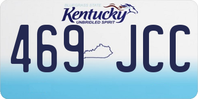 KY license plate 469JCC