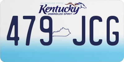 KY license plate 479JCG