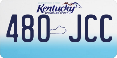 KY license plate 480JCC