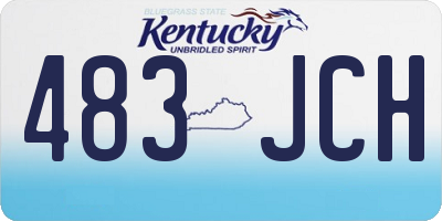 KY license plate 483JCH