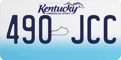 KY license plate 490JCC