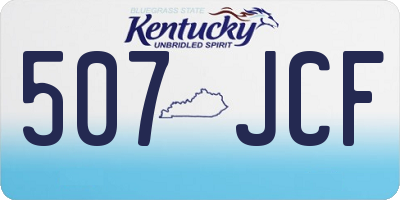 KY license plate 507JCF
