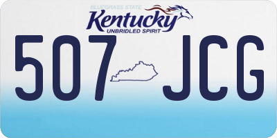 KY license plate 507JCG