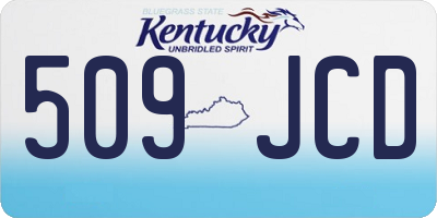 KY license plate 509JCD