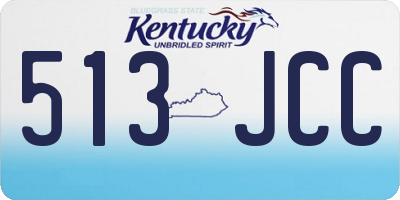 KY license plate 513JCC