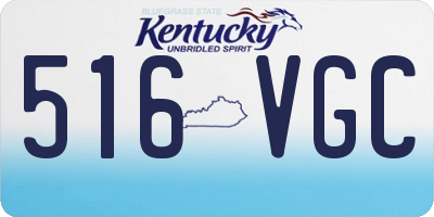 KY license plate 516VGC