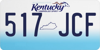 KY license plate 517JCF