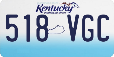 KY license plate 518VGC