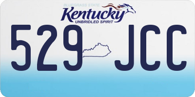 KY license plate 529JCC