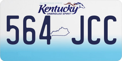 KY license plate 564JCC