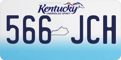 KY license plate 566JCH