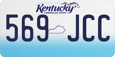 KY license plate 569JCC
