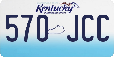 KY license plate 570JCC