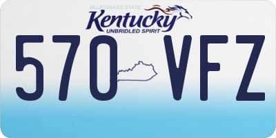 KY license plate 570VFZ