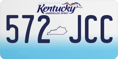 KY license plate 572JCC