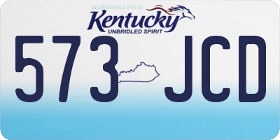 KY license plate 573JCD