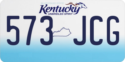 KY license plate 573JCG
