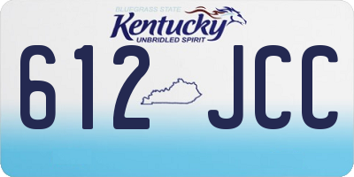 KY license plate 612JCC