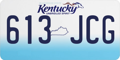 KY license plate 613JCG
