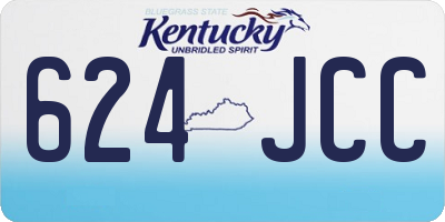 KY license plate 624JCC