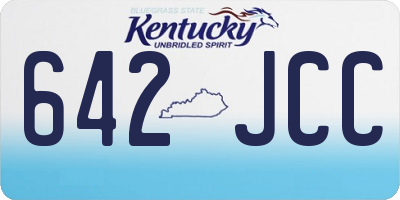 KY license plate 642JCC