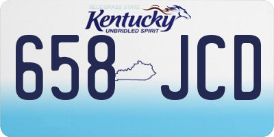 KY license plate 658JCD